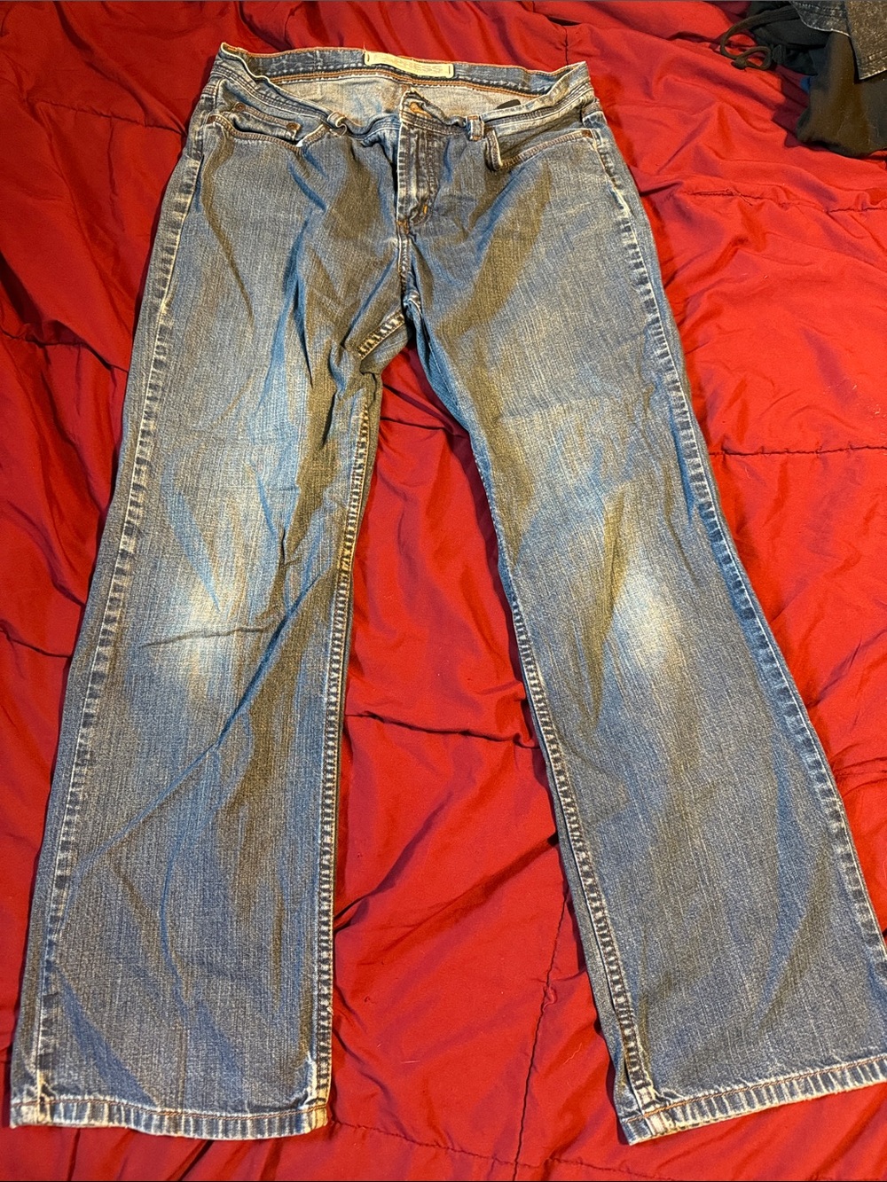 Express women's straight Jeans - Blue Denim
